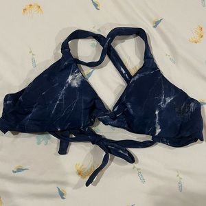 Midori Blue Tiedye Bikini Top